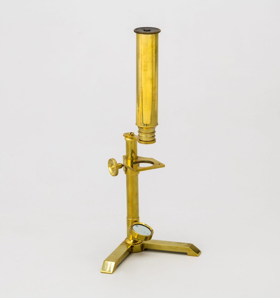 Simple monocular microscope.c.1780.Unknown manufacturer.