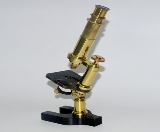 Microscopio inclinable Hartnack & Prazmowski. Paris.1870.