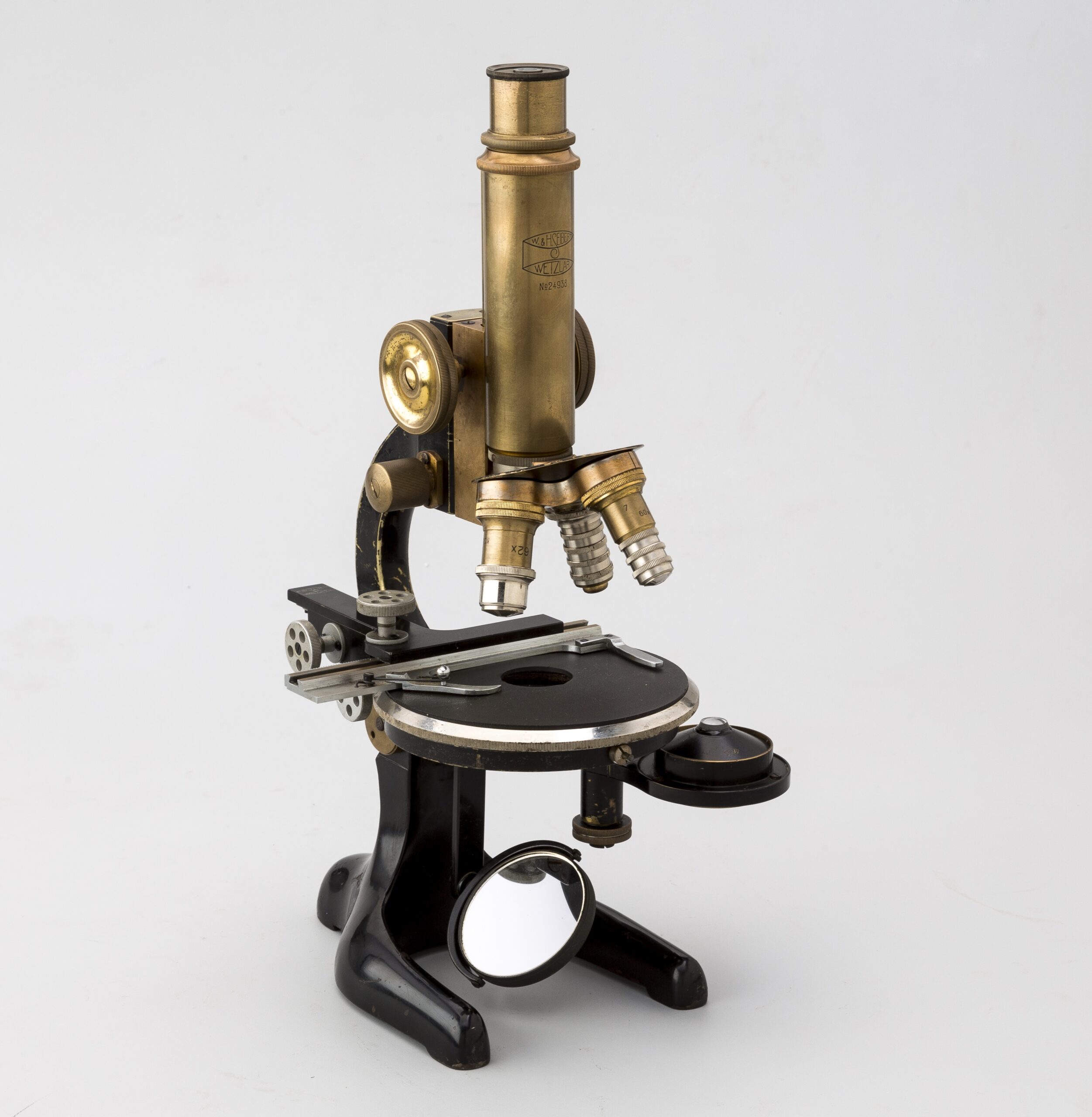 86. Microscopio monocular. Seibert W.& H. Wetzlar. c 1920.