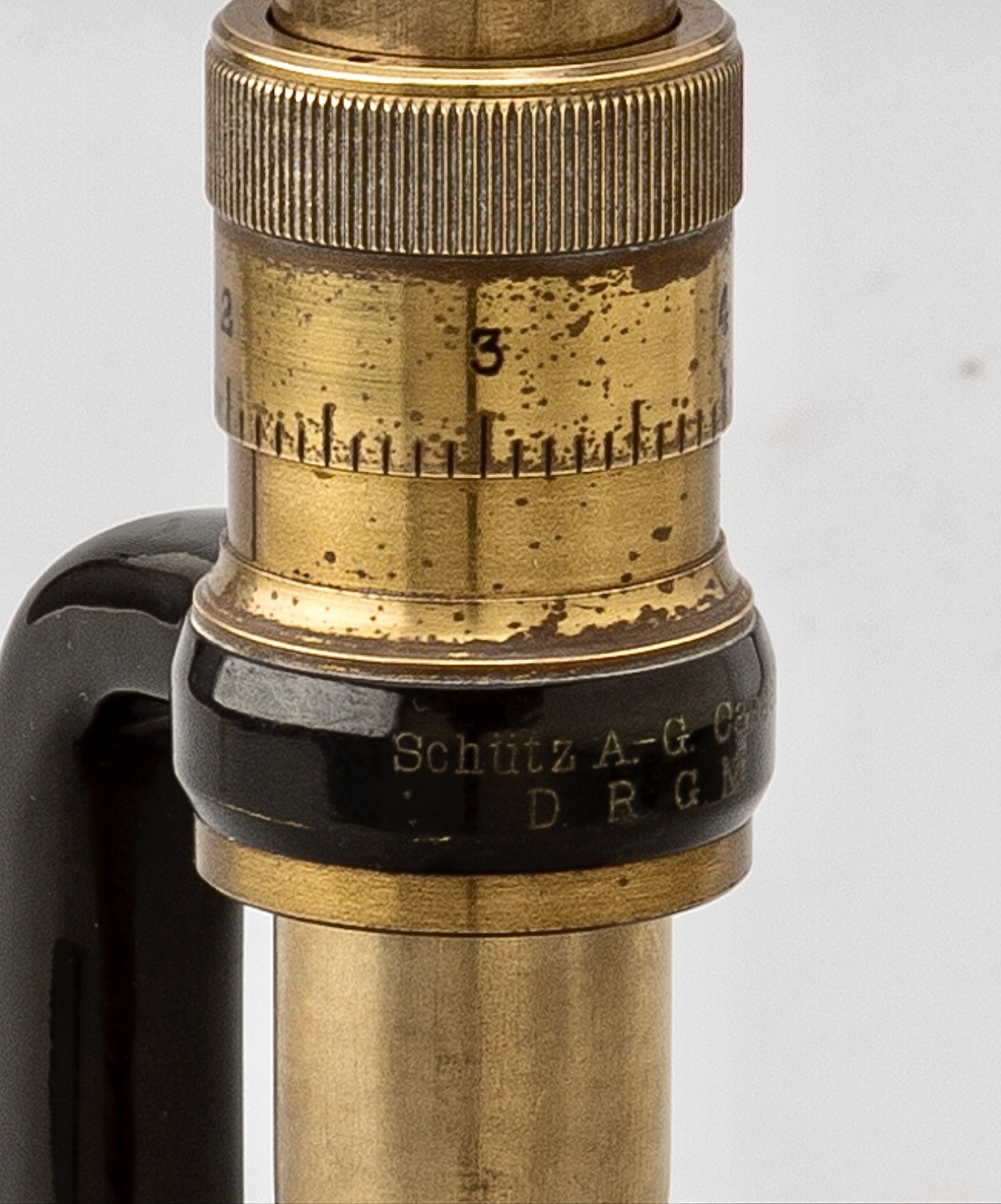 Microscopio Schutz A. G. Cassel. Alemania. c.1900.