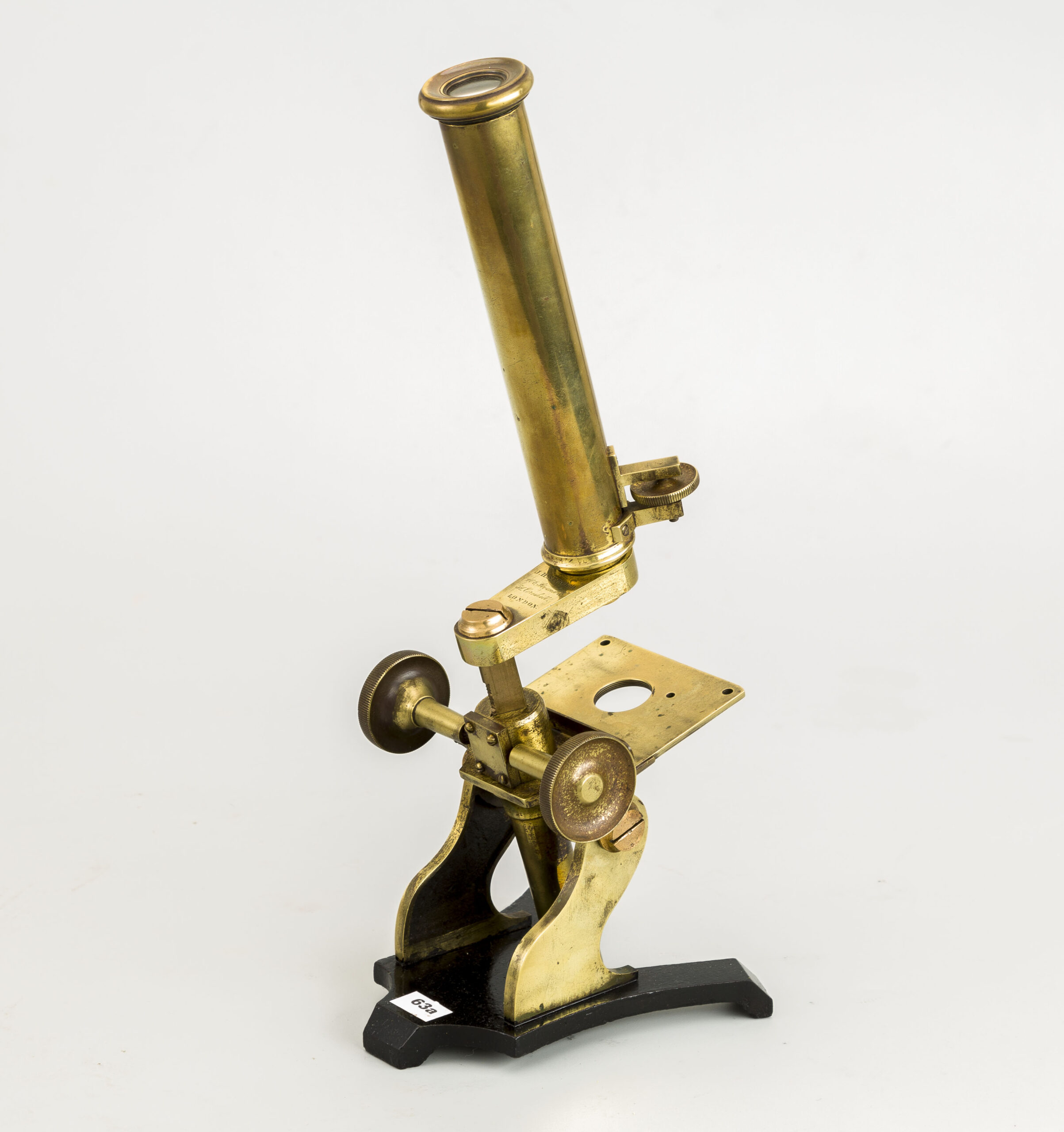 63a. Microscopio monocular J. H. Steward. c.1770