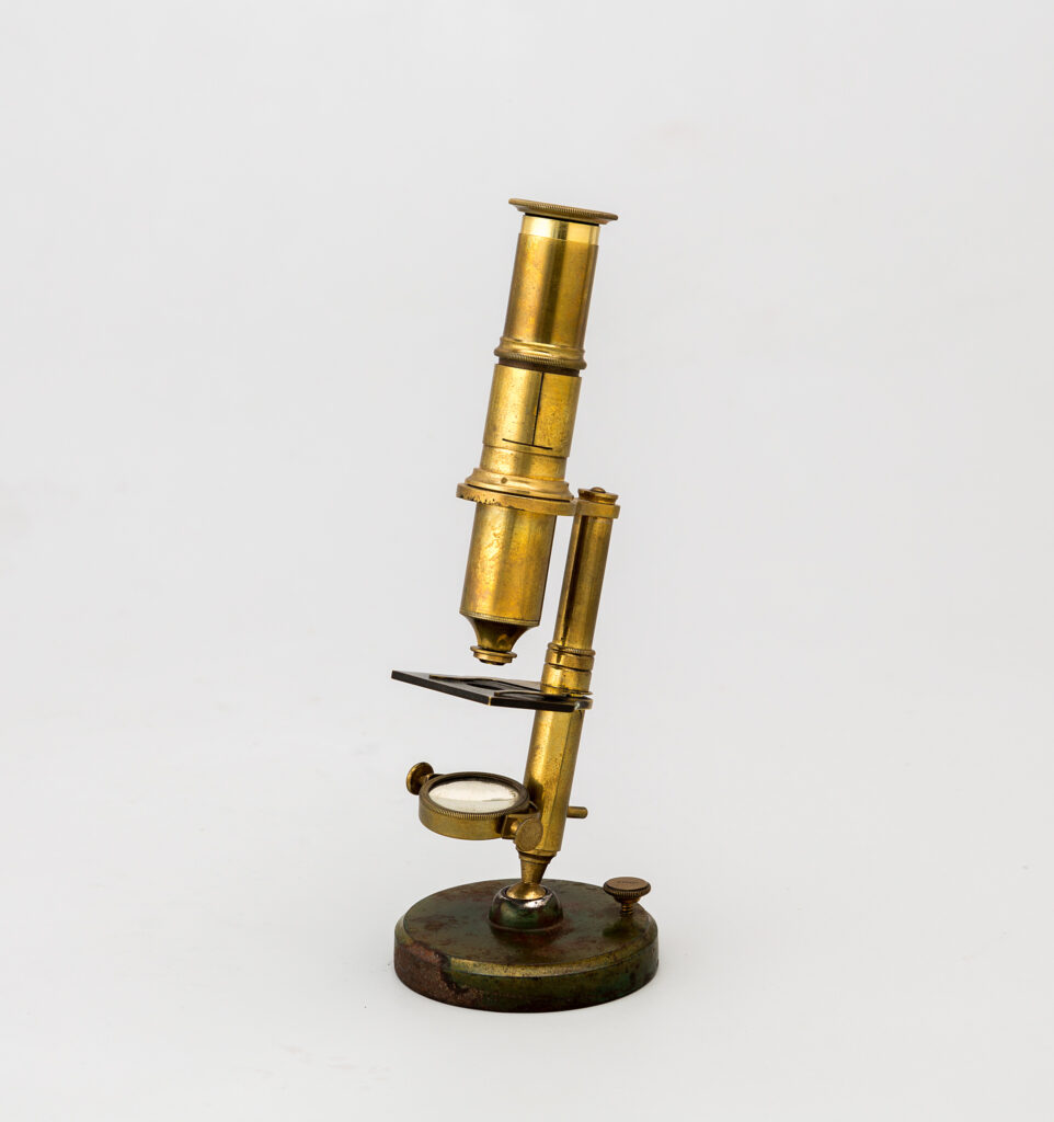 Small tilting microscope. c. 1875