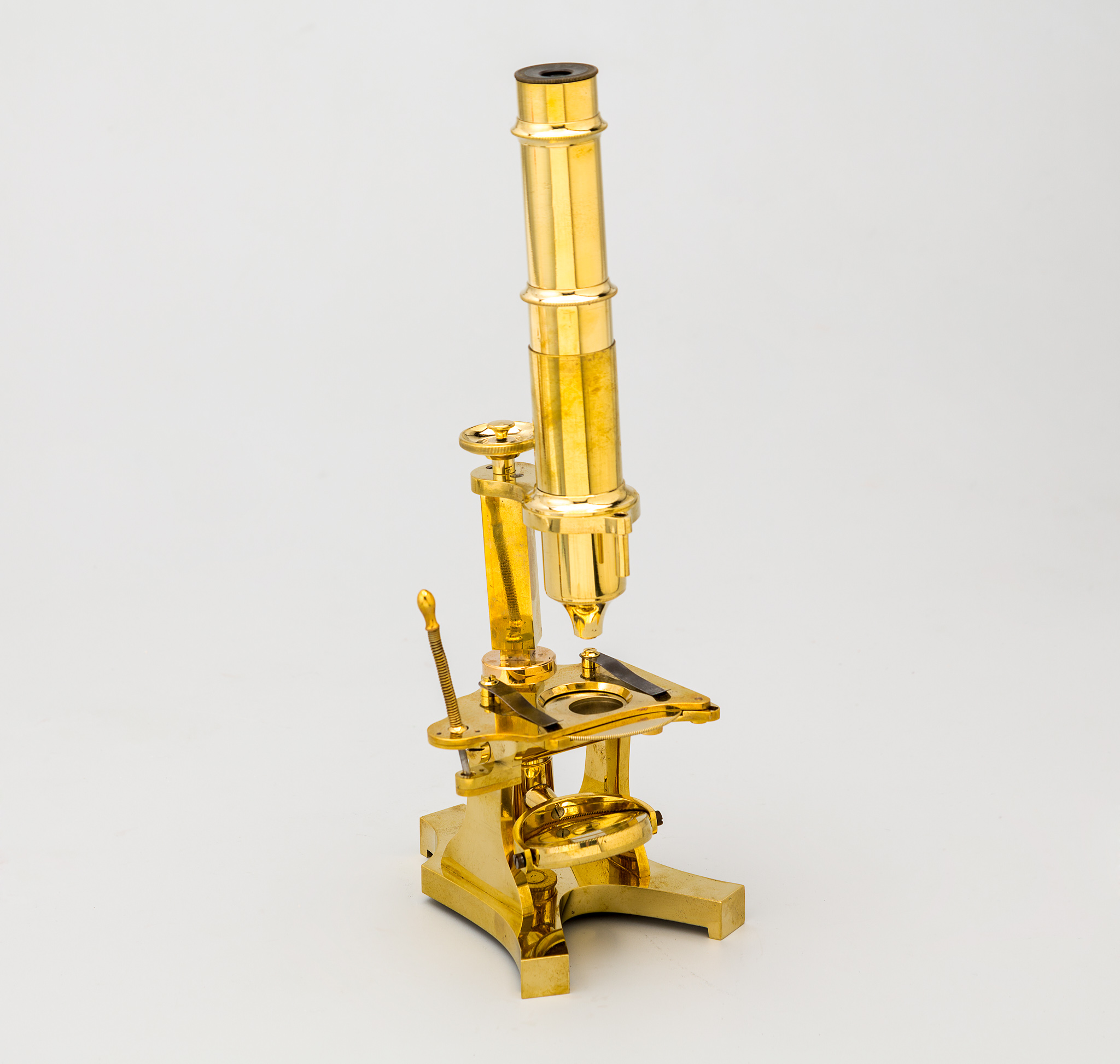 Gran microscopio monocular con sistema Varley. c.1850