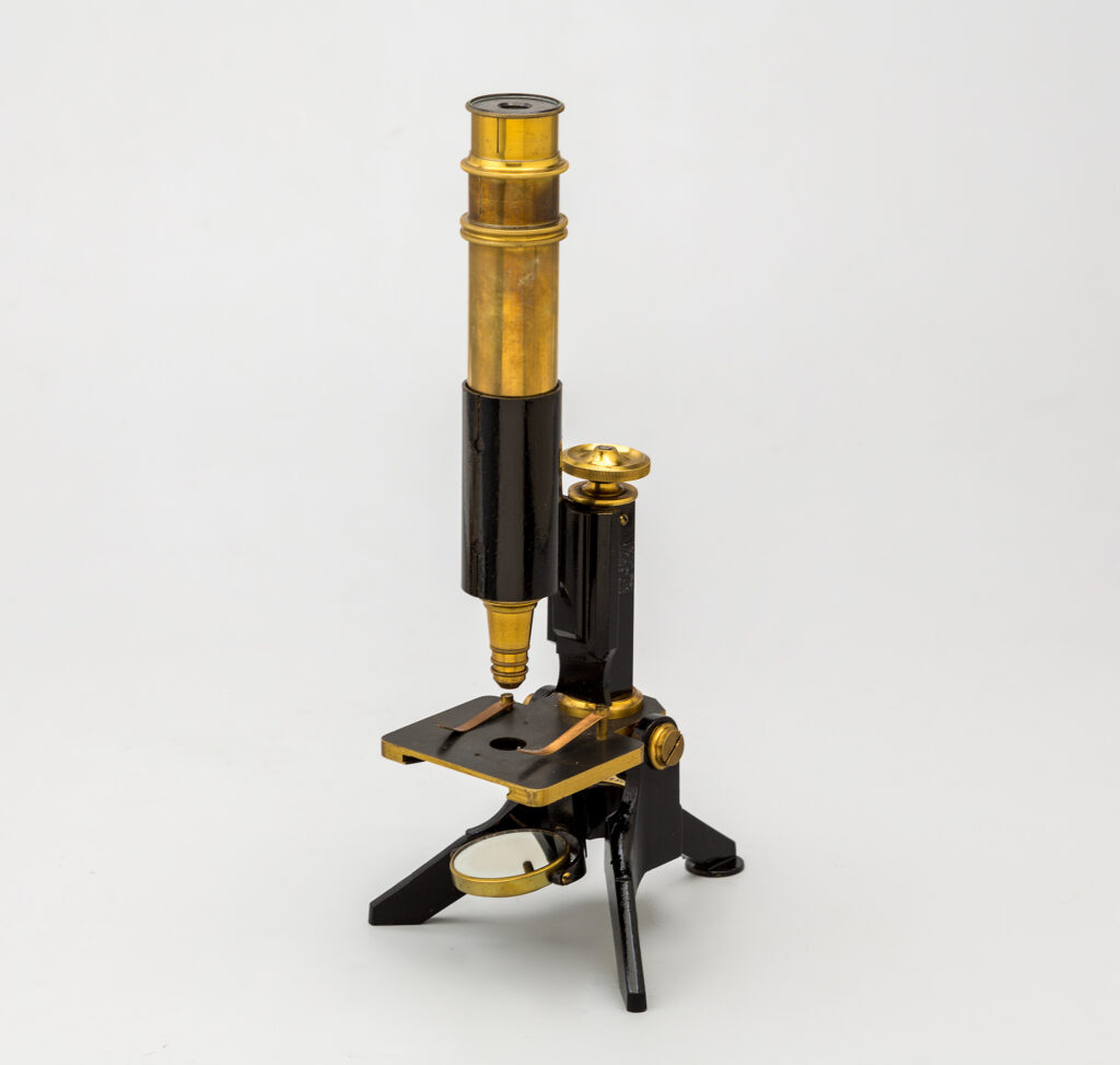 Microscopio monocular compuesto. F. Jackson & Co. Manchester.
