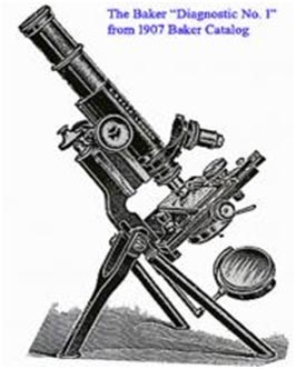 Baker Charles microscopio