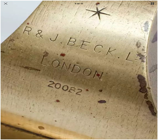 75b. Modelo Star dorado de Beck & Beck. 1893.